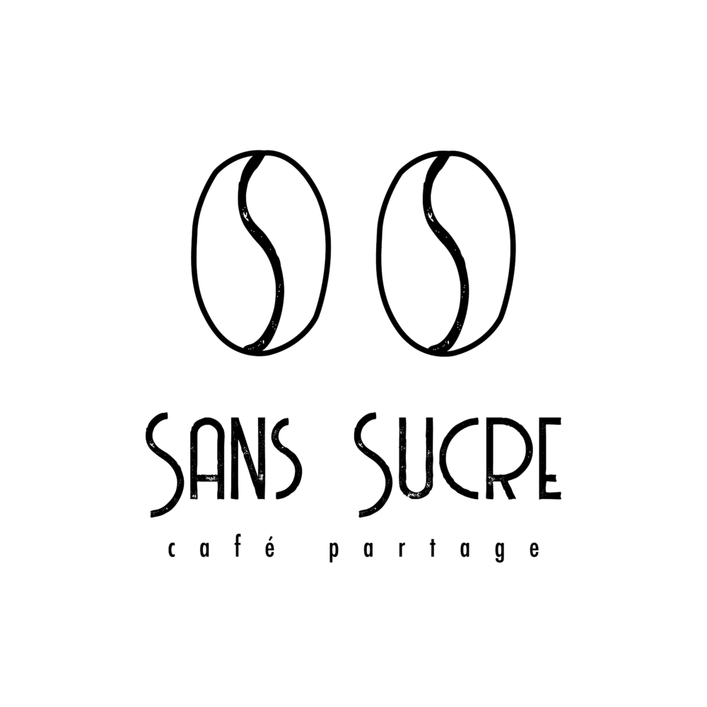 Sans Sucre – Logo noir et blanc